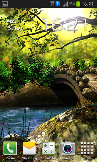Скачать Fantasy forest 3D - бесплатные живые обои для Андроида на рабочий стол.