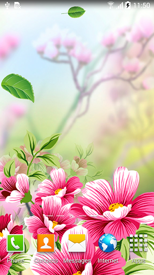 Скачать Flowers by Live wallpapers - бесплатные живые обои для Андроида на рабочий стол.