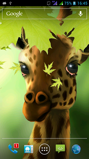 Скачать Giraffe HD - бесплатные живые обои для Андроида на рабочий стол.