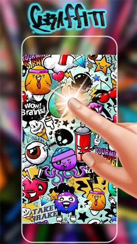 Скриншот экрана Graffiti wall на телефоне и планшете.