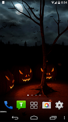 Скриншот экрана Halloween evening 3D на телефоне и планшете.