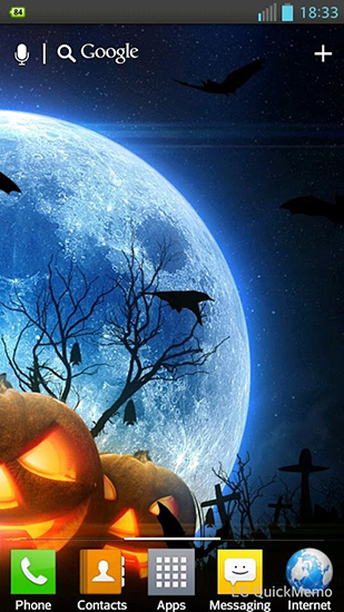 Скачать Halloween HD - бесплатные живые обои для Андроида на рабочий стол.