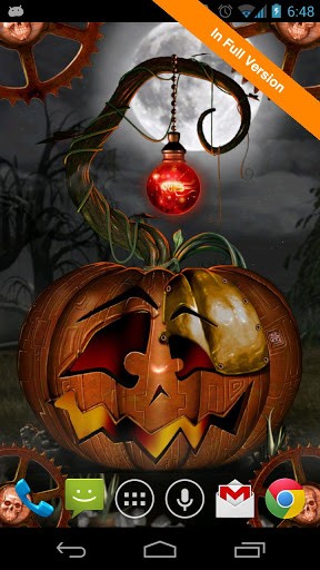 Скачать Halloween steampunkin - бесплатные живые обои для Андроида на рабочий стол.