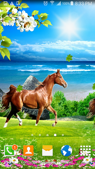 Скачать Horses by Villehugh - бесплатные живые обои для Андроида на рабочий стол.