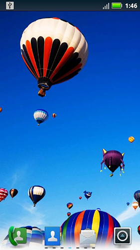 Скриншот экрана Hot air balloon by Socks N' Sandals на телефоне и планшете.