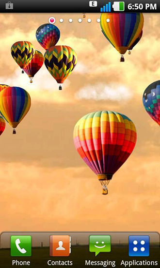 Скачать Hot air balloon - бесплатные живые обои для Андроида на рабочий стол.