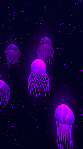 Скриншот экрана Jellyfish 3D by Womcd на телефоне и планшете.