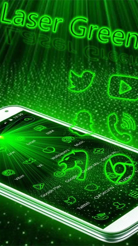 Скриншот экрана Laser green light на телефоне и планшете.