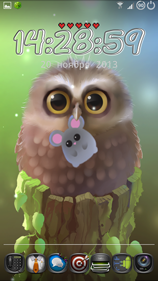Скачать Little owl - бесплатные живые обои для Андроида на рабочий стол.