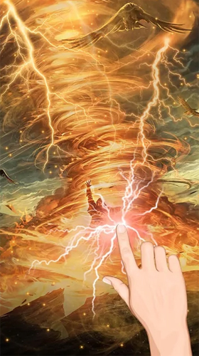 Скриншот экрана Live lightning storm на телефоне и планшете.