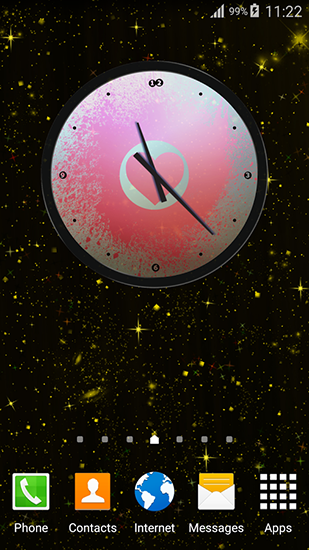 Скачать Love: Clock - бесплатные живые обои для Андроида на рабочий стол.