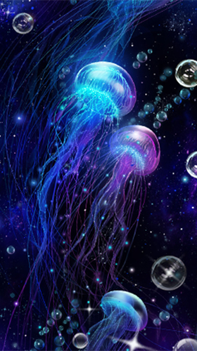 Скриншот экрана Luminous jellyfish HD на телефоне и планшете.