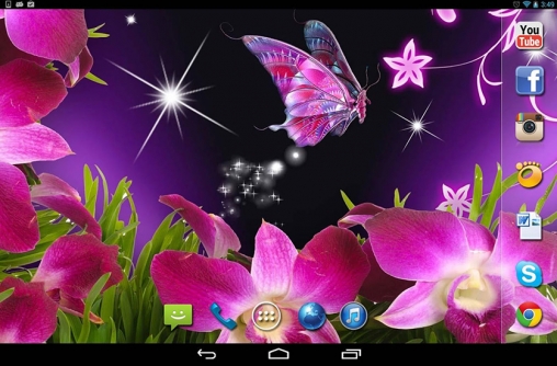 Скачать Magic butterflies - бесплатные живые обои для Андроида на рабочий стол.