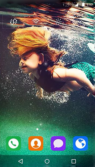 Скачать Mermaid by MYFREEAPPS.DE - бесплатные живые обои для Андроида на рабочий стол.