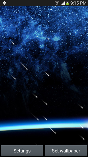 Скачать Meteor shower by Top live wallpapers hq - бесплатные живые обои для Андроида на рабочий стол.