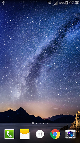 Скриншот экрана Meteors sky на телефоне и планшете.
