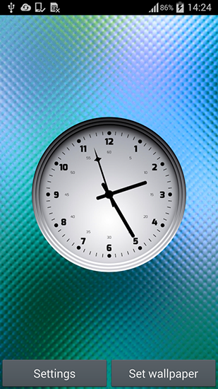 Скачать Multicolor clock - бесплатные живые обои для Андроида на рабочий стол.