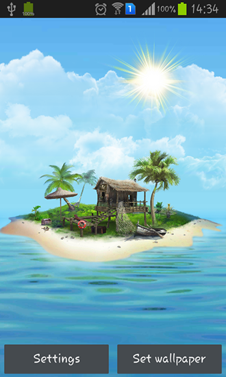 Скачать Mysterious island - бесплатные живые обои для Андроида на рабочий стол.