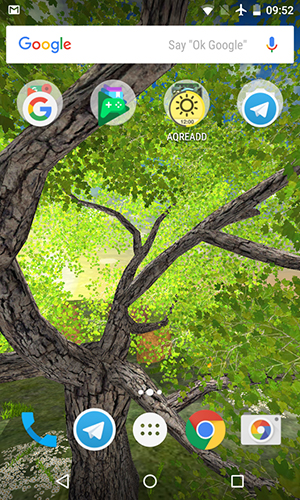 Скриншот экрана Nature tree на телефоне и планшете.