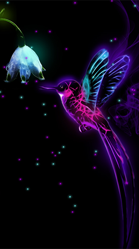 Скриншот экрана Neon animals by Thalia Photo Art Studio на телефоне и планшете.