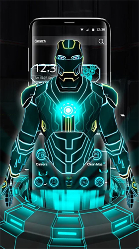 Скриншот экрана Neon hero 3D на телефоне и планшете.