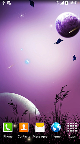 Скриншот экрана Night sky by BlackBird Wallpapers на телефоне и планшете.