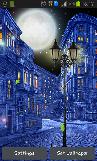 Скачать Night city by  Blackbird wallpapers - бесплатные живые обои для Андроида на рабочий стол.