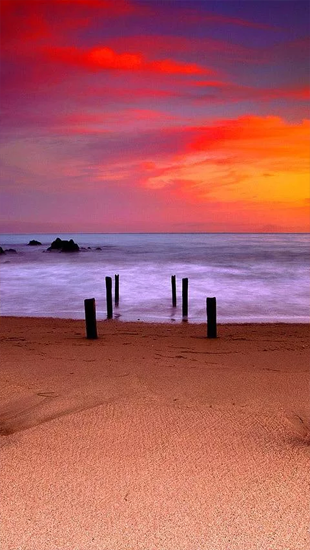 Скриншот экрана Ocean and Sunset на телефоне и планшете.