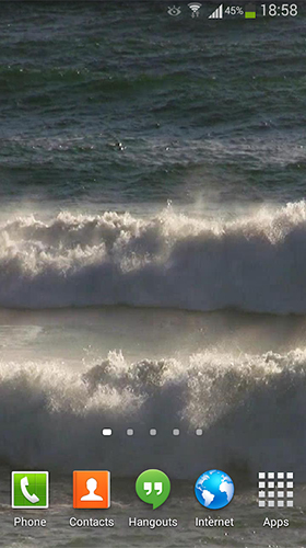 Скриншот экрана Ocean waves by Andu Dun на телефоне и планшете.