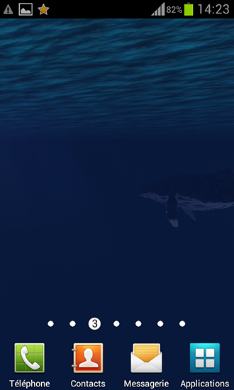 Скачать Ocean: Whale - бесплатные живые обои для Андроида на рабочий стол.