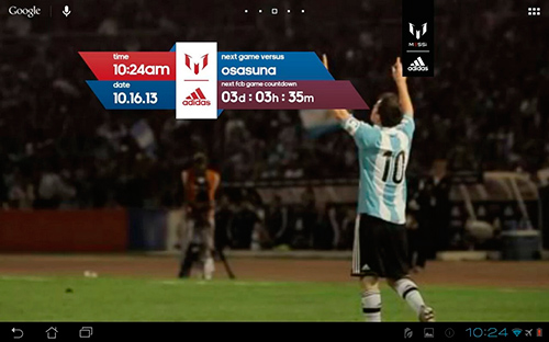 Скачать Official Messi - бесплатные живые обои для Андроида на рабочий стол.