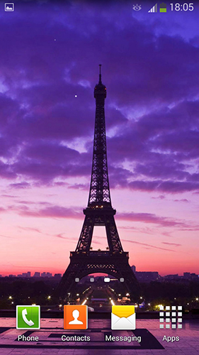 Скриншот экрана Paris by Cute Live Wallpapers And Backgrounds на телефоне и планшете.