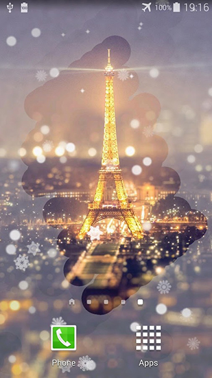 Скачать Paris night - бесплатные живые обои для Андроида на рабочий стол.
