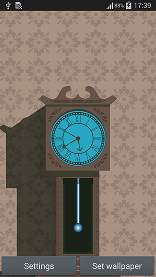 Скачать Pendulum clock - бесплатные живые обои для Андроида на рабочий стол.