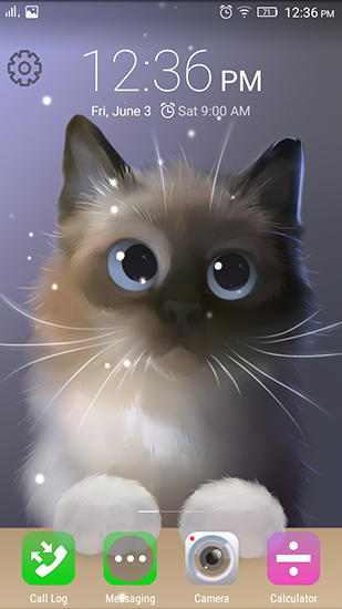 Скачать Peper the kitten - бесплатные живые обои для Андроида на рабочий стол.