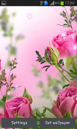 Скачать Pink flowers - бесплатные живые обои для Андроида на рабочий стол.