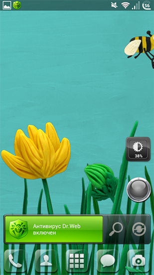 Скачать Plasticine flowers - бесплатные живые обои для Андроида на рабочий стол.