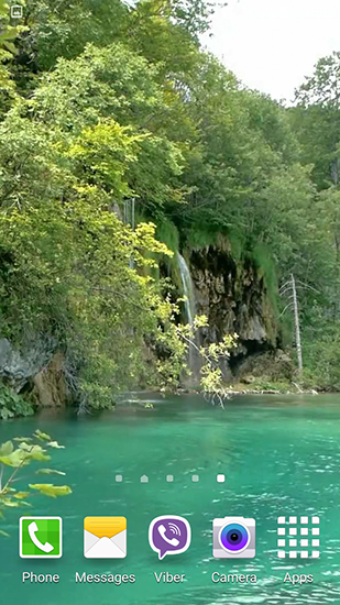 Скачать Plitvice waterfalls - бесплатные живые обои для Андроида на рабочий стол.