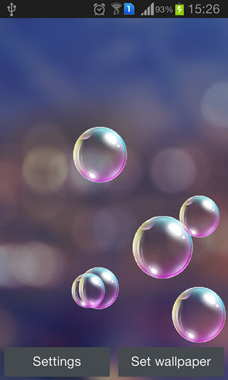 Скачать Popping bubbles - бесплатные живые обои для Андроида на рабочий стол.