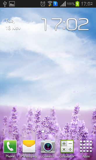 Скачать Purple lavender - бесплатные живые обои для Андроида на рабочий стол.