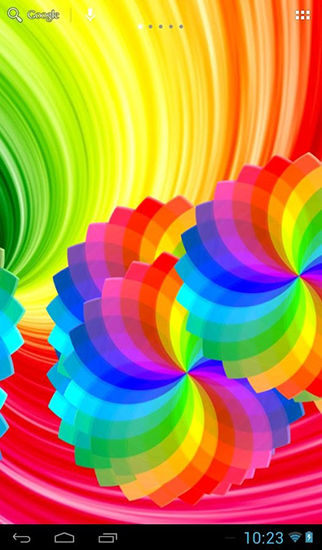 Скачать Rainbow colors - бесплатные живые обои для Андроида на рабочий стол.