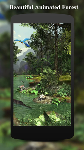 Скриншот экрана Rainforest 3D на телефоне и планшете.
