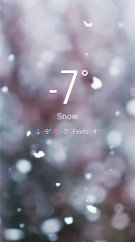 Скриншот экрана Real Time Weather на телефоне и планшете.