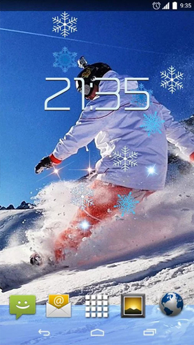 Скриншот экрана Snowboarding на телефоне и планшете.