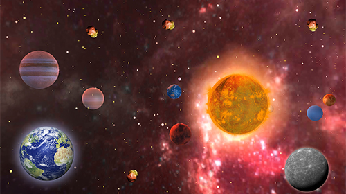 Скриншот экрана Solar system 3D by EziSol - Free Android Apps на телефоне и планшете.