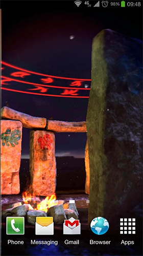 Скриншот экрана Stonehenge 3D на телефоне и планшете.