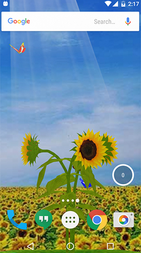 Скриншот экрана Sunflower 3D на телефоне и планшете.