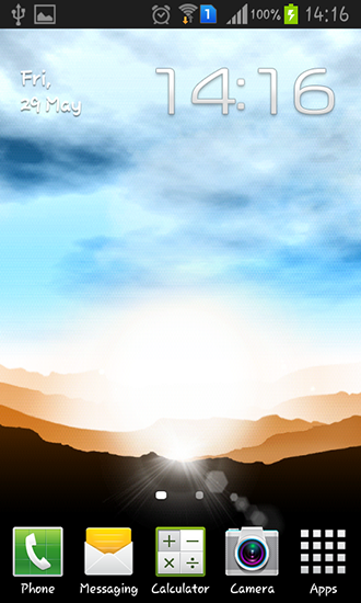 Скачать Sunrise by Xllusion - бесплатные живые обои для Андроида на рабочий стол.