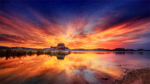 Скриншот экрана Sunset by Amazing Live Wallpaperss на телефоне и планшете.