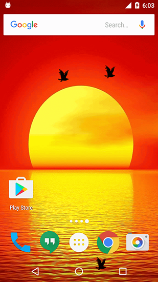 Скачать Sunset by Twobit - бесплатные живые обои для Андроида на рабочий стол.